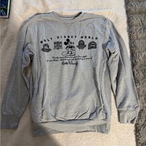 Disney Gray Crewneck Men's Sweater
